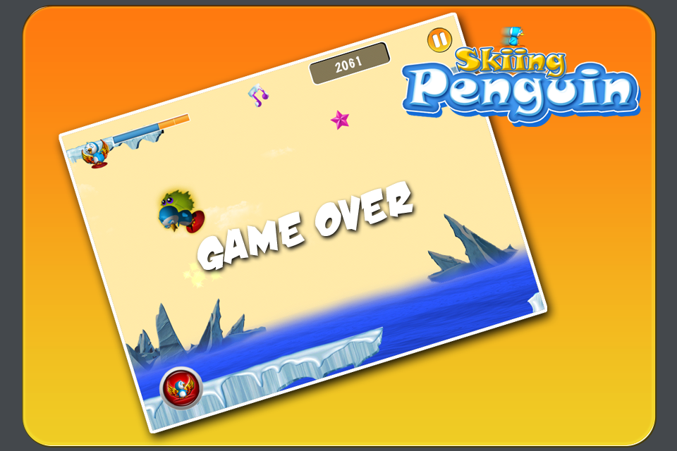 Screenshot Skiing Penguin for iPhone Screenshot Skiing Penguin for iPhone